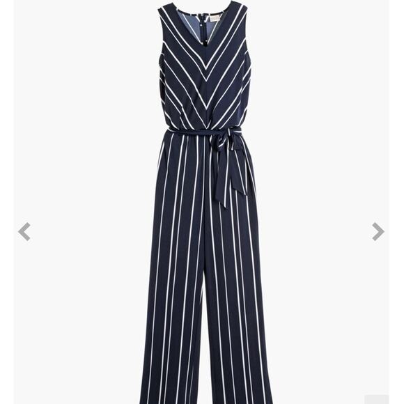 Chico’s Knit Kit Vertical Stripe Pants Jumpsuit NEW Women’s 8 - Picture 11 of 11